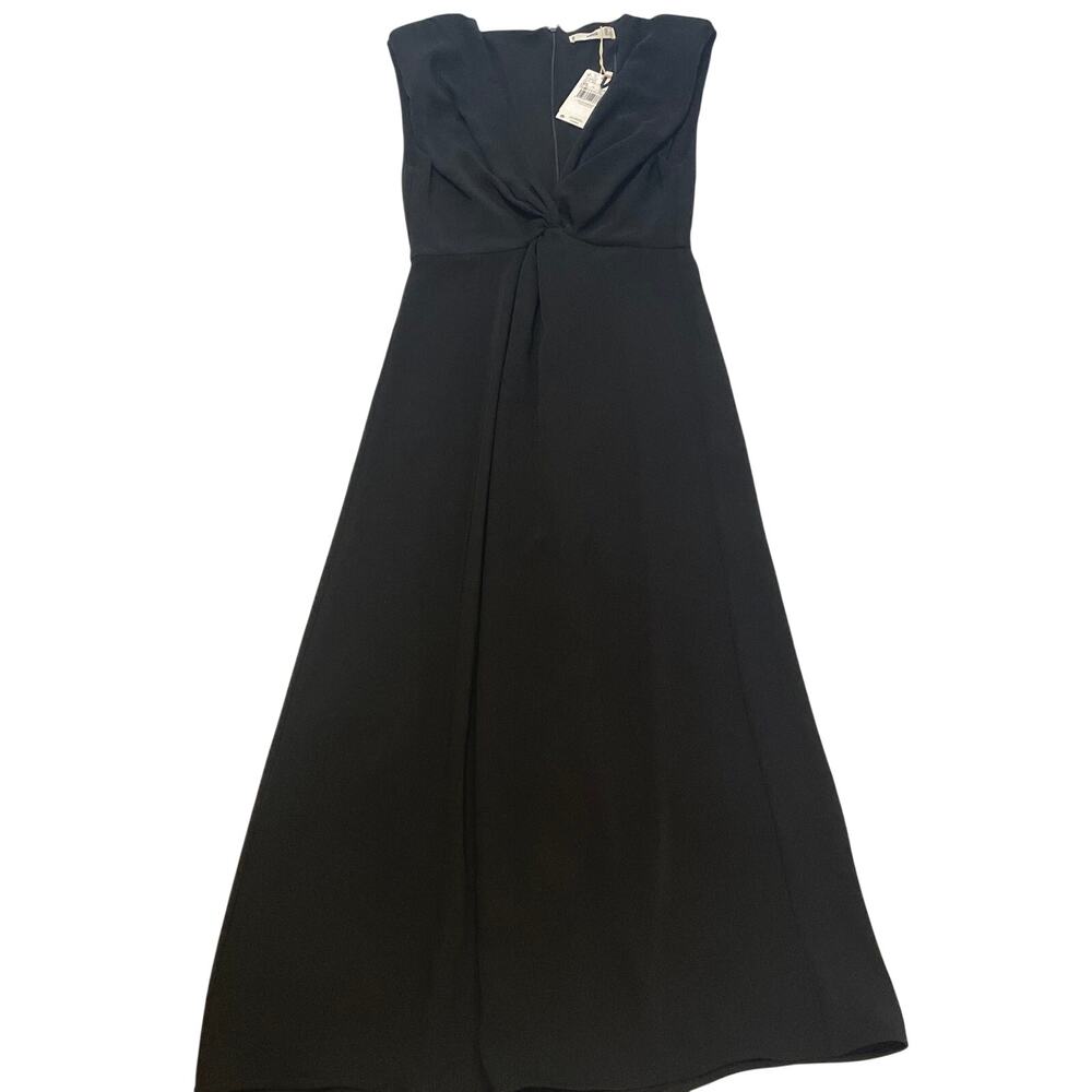 Mango NWT Black Knot Front Sleeveless Dress Size XS / US 2